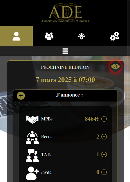 afficher les détails de la prochaine réunion