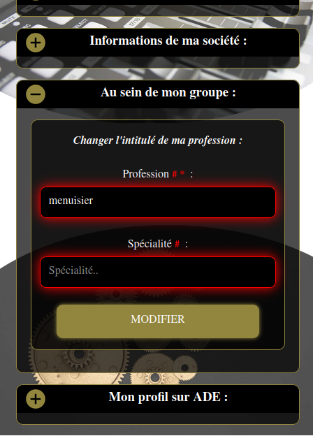 changer de profession et/ou spécialité