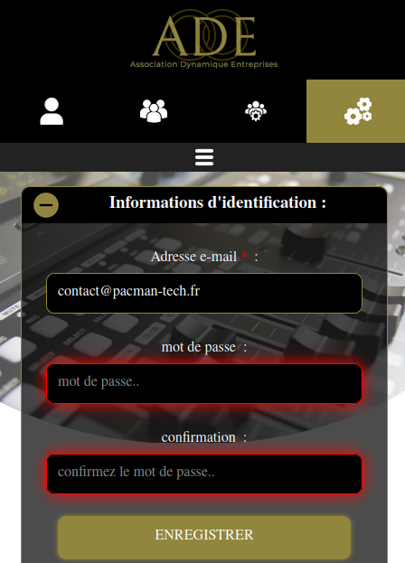 Changer de mot de passe
