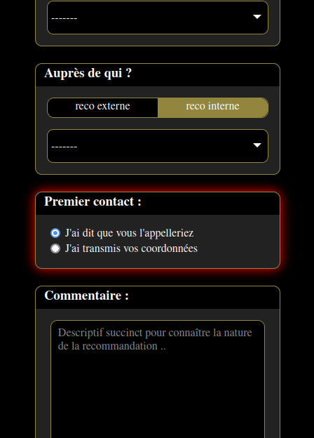 premier contact