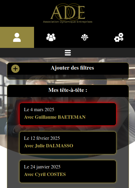 cliquer sur un tête-à-tête