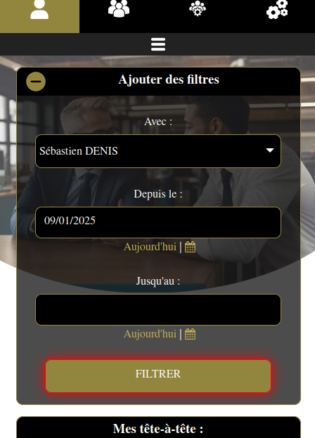 valider les filtres